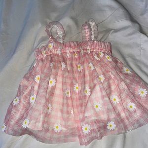 Pretty pink ruffled dress